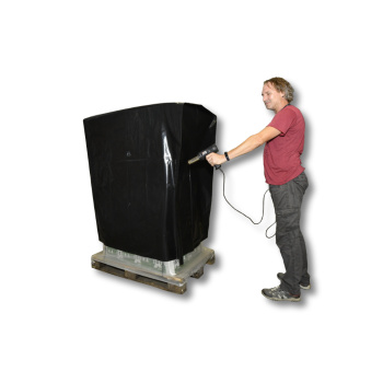 LDPE Schrumpfhaube 1250+850 x 1800 mm, 125 my, schwarz