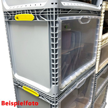 Griffverschluss für Euroboxen, Griffeinsatz, Gelb, 6...