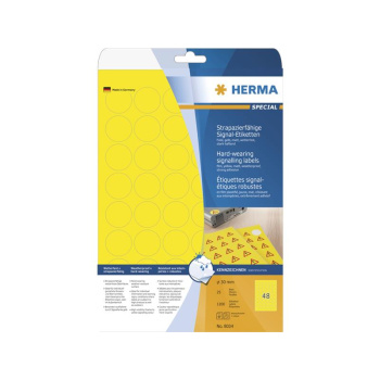 HERMA Signal-Etiketten strapazierfähig A4 Ø...