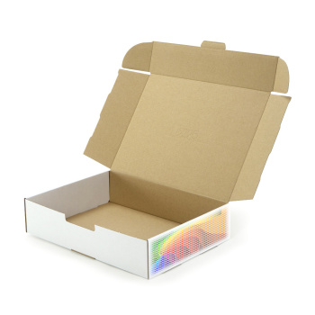 335x244x76 mm Faltschachtel, DHL Kleinpaket, weiß mit Digitaldruck