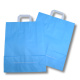 250 Papiertragetaschen mit Griff 180x80x220 mm hellblau