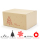 330x235x160 mm einwellige Kartons mit Weihnachtsmotiv
