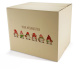 500x400x400 mm zweiwellige Kartons mit Weihnachtsmotiv