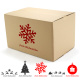 550x350x220-320 mm zweiwellige Kartons mit Weihnachtsmotiv