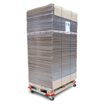 Rollwagen für Paletten 1200x800 mm, Alu, mit 2...