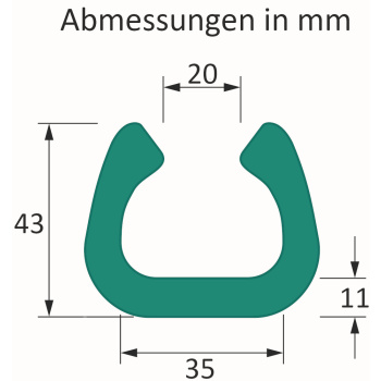 100 Stück U-Schaumprofil Kantenschutz für 25-35 mm
