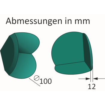 1300 Stück C-Schaumprofil Schutzecken 100x12 mm
