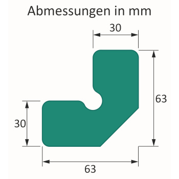 70 Stück W-Schaumprofil Kantenschutz 60x60 mm