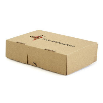 182x112x45 mm Maxibrief Karton mit Weihnachtsmotiv