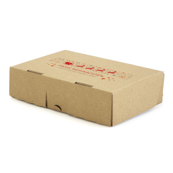182x112x45 mm Maxibrief Karton mit Weihnachtsmotiv