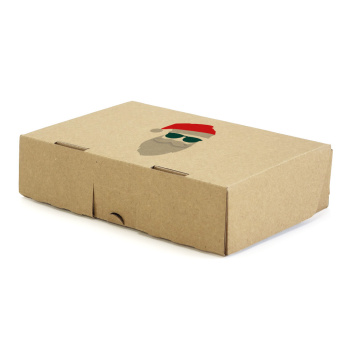 182x112x45 mm Maxibrief Karton mit Weihnachtsmotiv