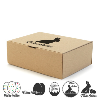 215x155x74 mm Faltschachtel, DHL Kleinpaket mit Ostermotiv
