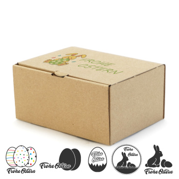 155x110x74 mm Faltschachtel, DHL Kleinpaket mit Ostermotiv