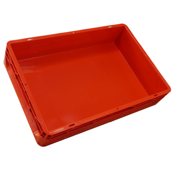 Euroboxen 600x400x120 mm rot, Handgriffe geschlossen