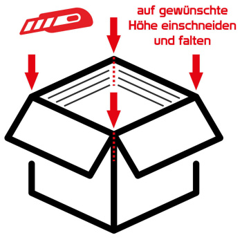 800x600x200-400 mm zweiwellige Kartons (Außenmaß) mit Digitaldruck