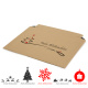 335x235x0-46 mm Versandtasche aus Wellpappe, Maxibrief quer mit Weihnachtsmotiv