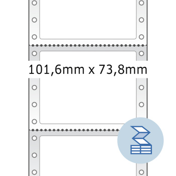 HERMA Computeretiketten weiß 101,6x73,8 mm Papier matt 2000 St.