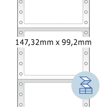 HERMA Computeretiketten weiß 68,58x35,7 mm Papier matt 4000 St.