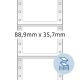 HERMA Computeretiketten weiß 88,9x35,7 mm Papier matt 4000 St.