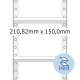HERMA Computeretiketten weiß 210,82x150 mm perforiert Papier matt 1000 St.