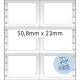 HERMA Computeretiketten weiß 50,8x23 mm Papier matt 12000 St.